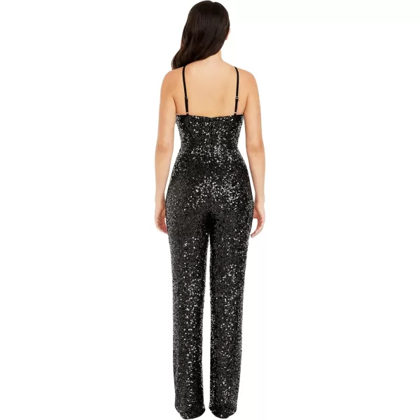 Dress the Population Womens Darian JumpsuitJet Black