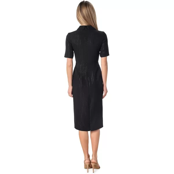 Dress the Population Womens Gloria Sheath Midi DressBlack Multi
