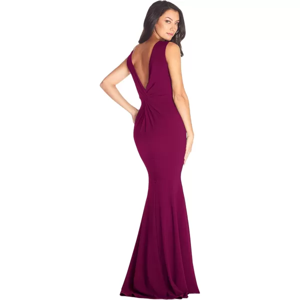 Dress the Population Womens Leighton Bodycon Maxi DressDark Magenta
