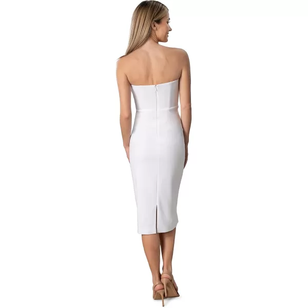 Dress the Population Womens Liv Bodycon Midi DressWhite
