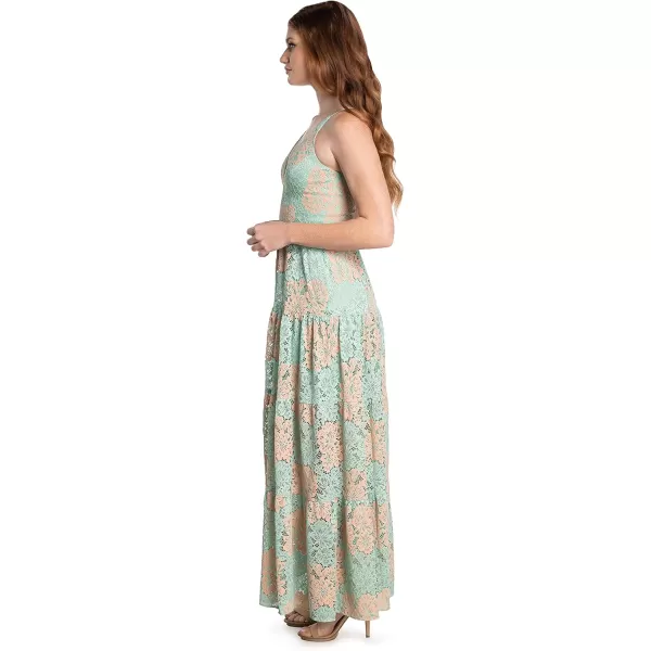 Dress the Population Womens Melina Bodycon Maxi DressSeafoam Multi