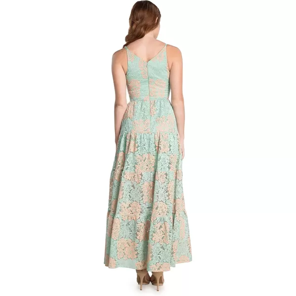 Dress the Population Womens Melina Bodycon Maxi DressSeafoam Multi
