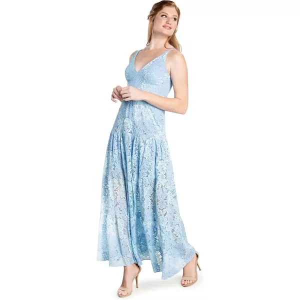 Dress the Population Womens Melina Bodycon Maxi DressSummer Sky Mult