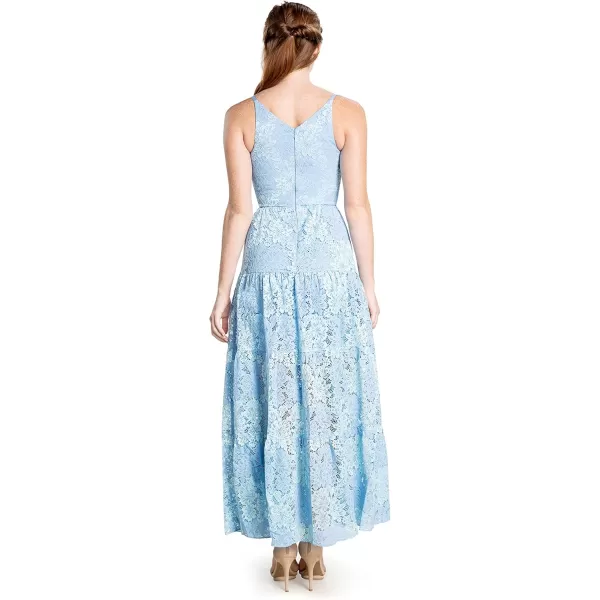 Dress the Population Womens Melina Bodycon Maxi DressSummer Sky Mult
