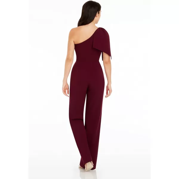 Dress the Population womens Tiffany Jumpsuit Bodycon Midi DressBurgundy