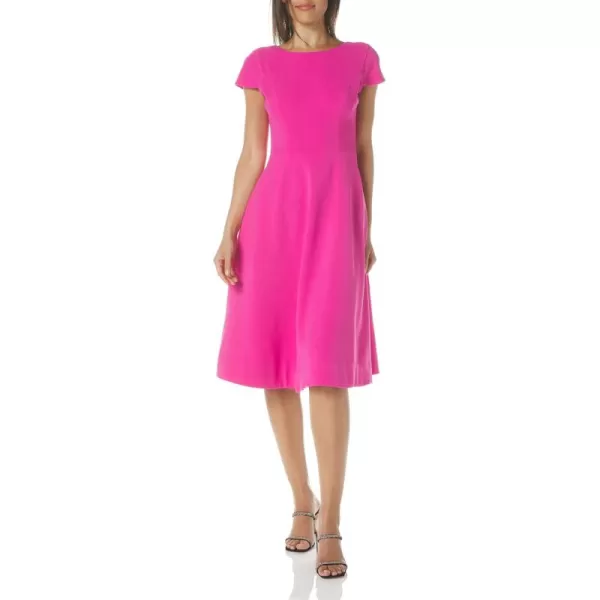 Dress the Population Womens Livia Midi High DressBright Fuchsia