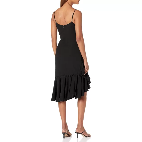 imageDress the Population Womens Cantrelle Bodycon Ruffle Hem DressBlack