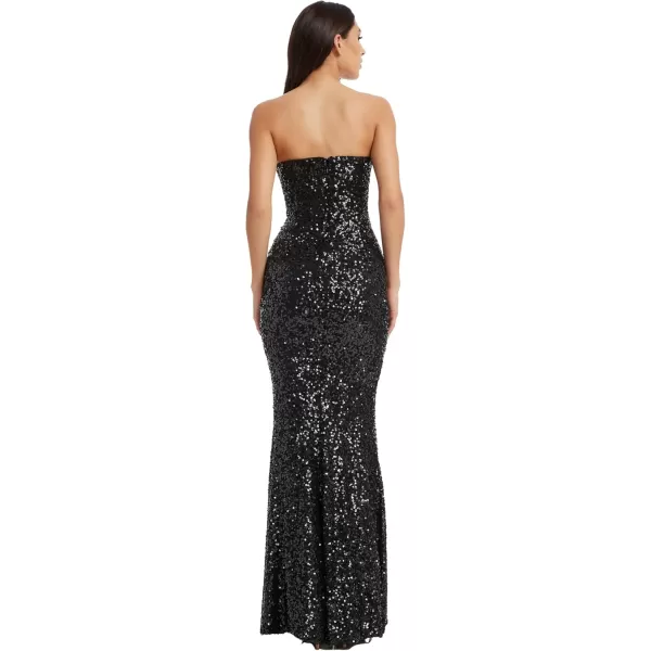 imageDress the Population Womens Fernanda Mermaid Floor Length DressJet Black