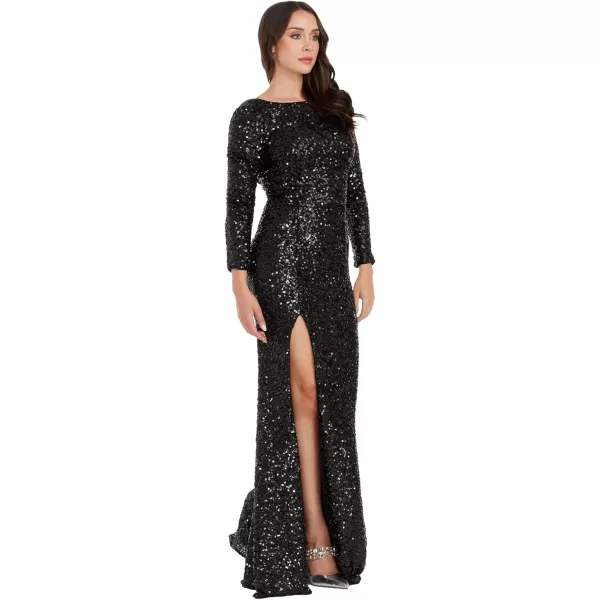 imageDress the Population Womens Janette Mermaid Maxi DressJet Black