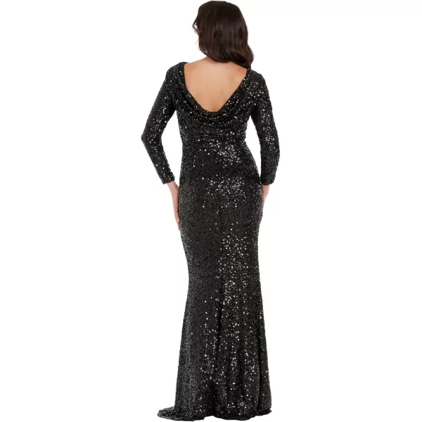 imageDress the Population Womens Janette Mermaid Maxi DressJet Black