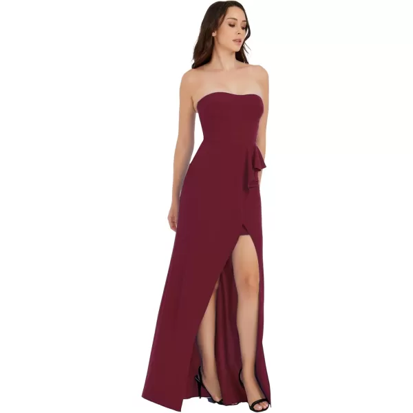 imageDress the Population Womens Kai Bodycon Maxi DressBurgundy