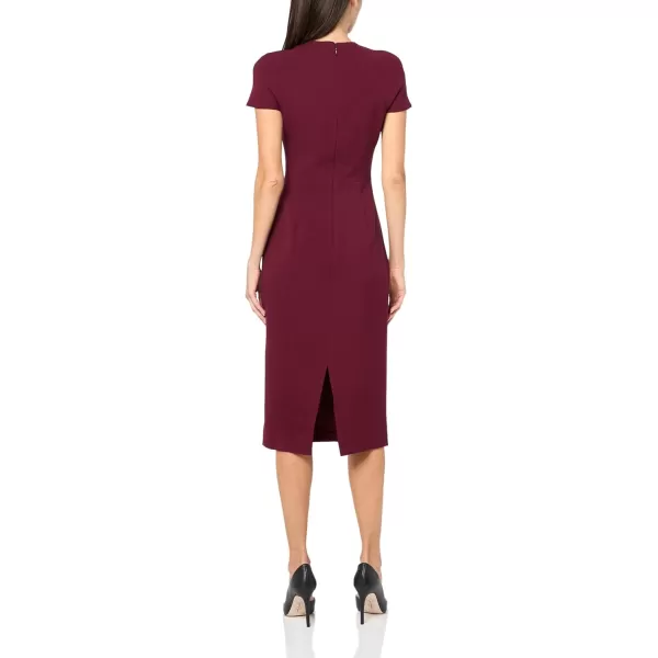 imageDress the Population Womens Lainey Sheath Midi DressBurgundy