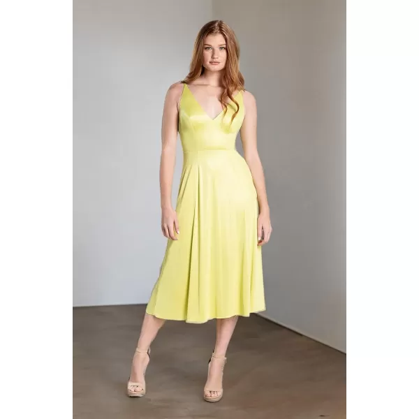 imageDress the Population Womens Serafina Fit and Flare Midi DressLemongrass