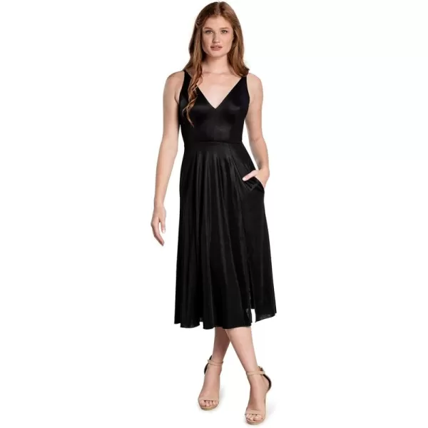 imageDress the Population Womens Serafina Fit and Flare Midi DressBlack