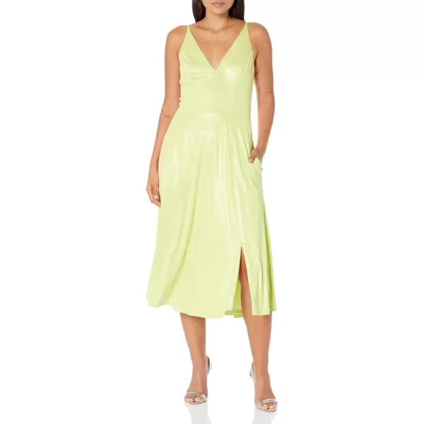 imageDress the Population Womens Serafina Fit and Flare Midi DressLemongrass