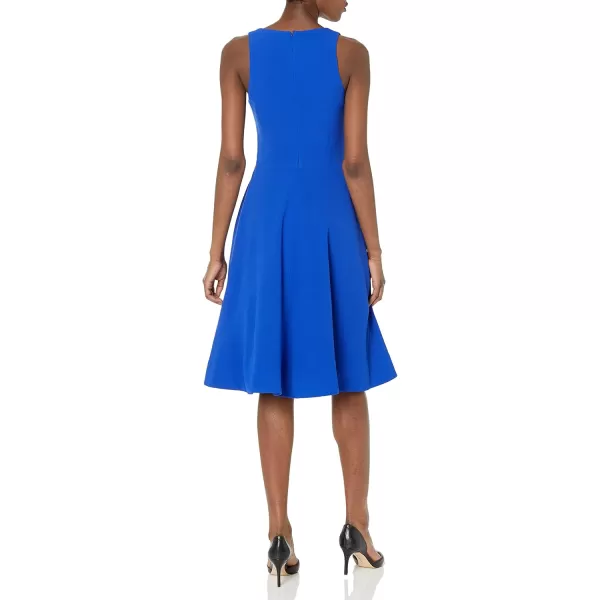 imageDress the Population Womens Catalina Plunging VNeck a Line MidiElectric Blue