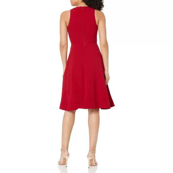 imageDress the Population Womens Catalina Plunging VNeck a Line MidiGarnet
