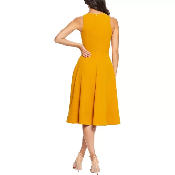 imageDress the Population Womens Catalina Plunging VNeck a Line MidiHoney