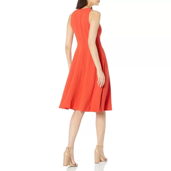 imageDress the Population Womens Catalina Plunging VNeck a Line MidiPoppy
