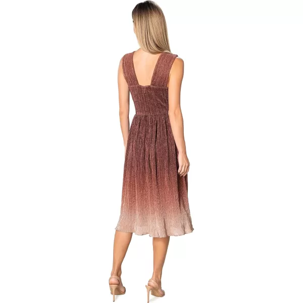 imageDress the Population Womens Ellery Fit and Flare Midi DressBurgundy Multi