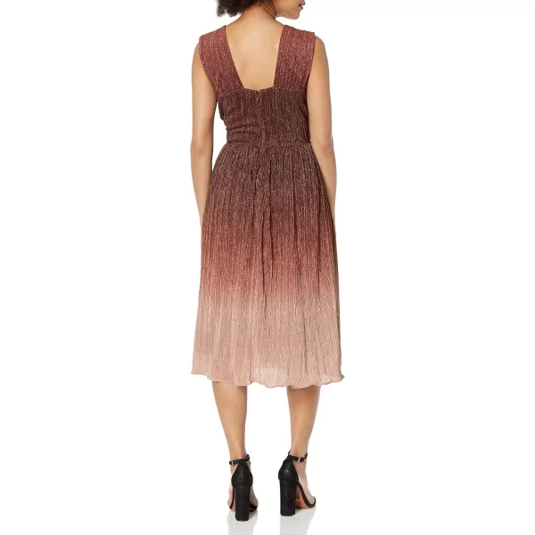 imageDress the Population Womens Ellery Fit and Flare Midi DressBurgundy Multi