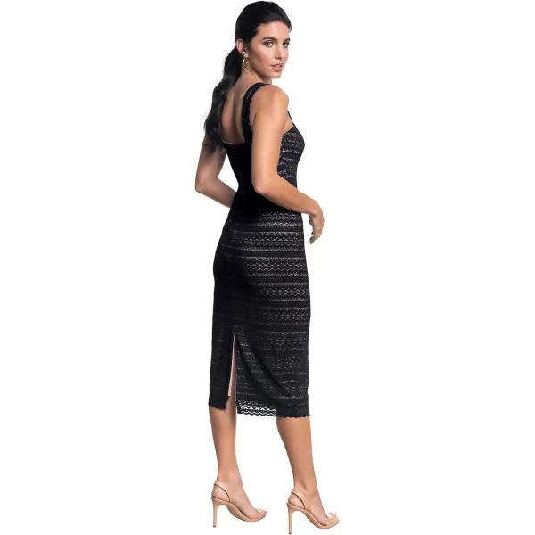 imageDress the Population Womens Nicole Sweetheart Neck Bodycon Midi DressBlack