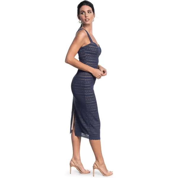 imageDress the Population Womens Nicole Sweetheart Neck Bodycon Midi DressNavy