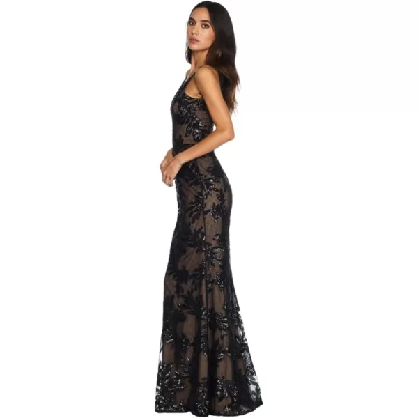 imageDress the Population Womens Sharon Mermaid Maxi DressBlackNude