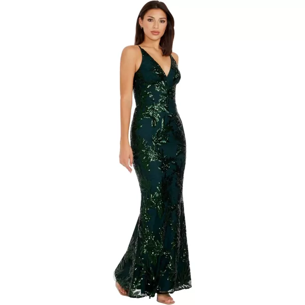 imageDress the Population Womens Sharon Mermaid Maxi DressPine Multi
