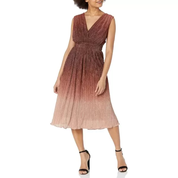 imageDress the Population Womens Ellery Fit and Flare Midi DressBurgundy Multi