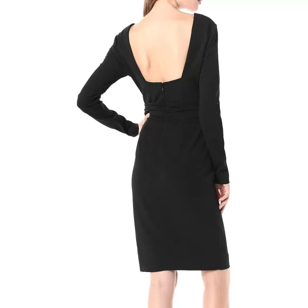 imageDress the Population Womens Drew Long Sleeve Stretch Short DressBlack