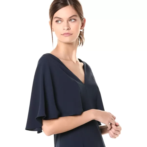 imageDress the Population Womens Louisa Midi Plunging DressNavy