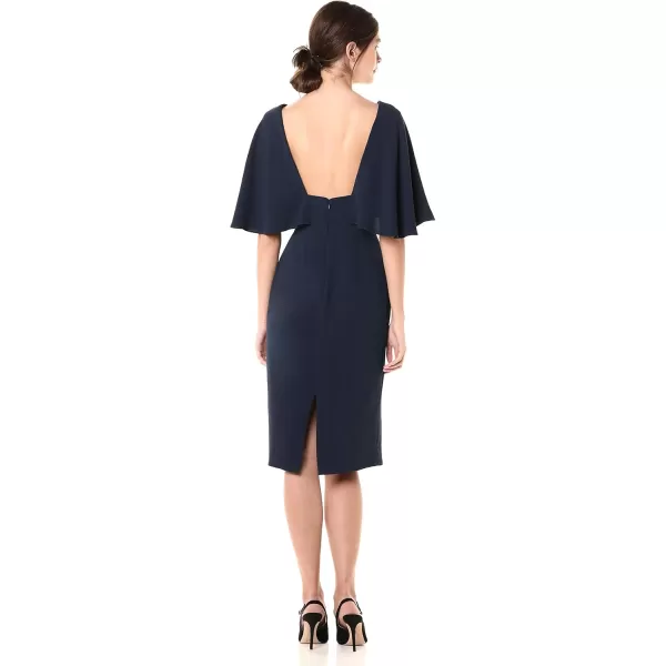 imageDress the Population Womens Louisa Midi Plunging DressNavy