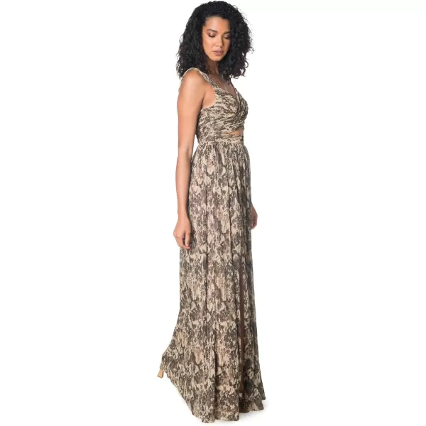 imageDress the Population Womens Mirabella Fit and Flare Maxi DressBlack Multi