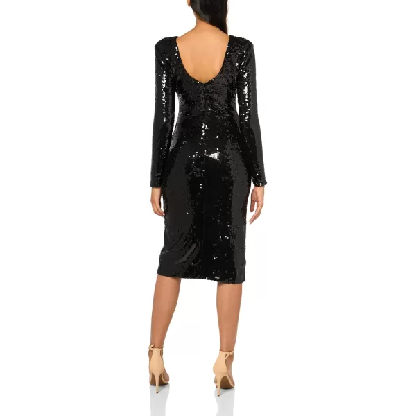 imageDress the Population Womens Natalie Bodycon Midi DressJet Black Multi