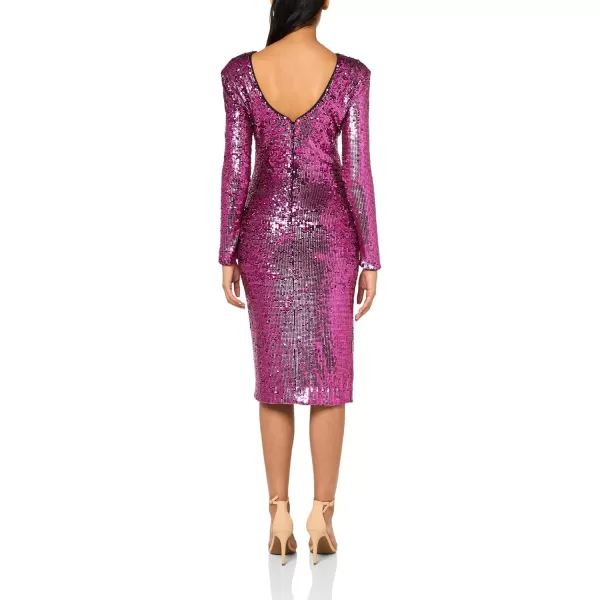 imageDress the Population Womens Natalie Bodycon Midi DressViolet Multi