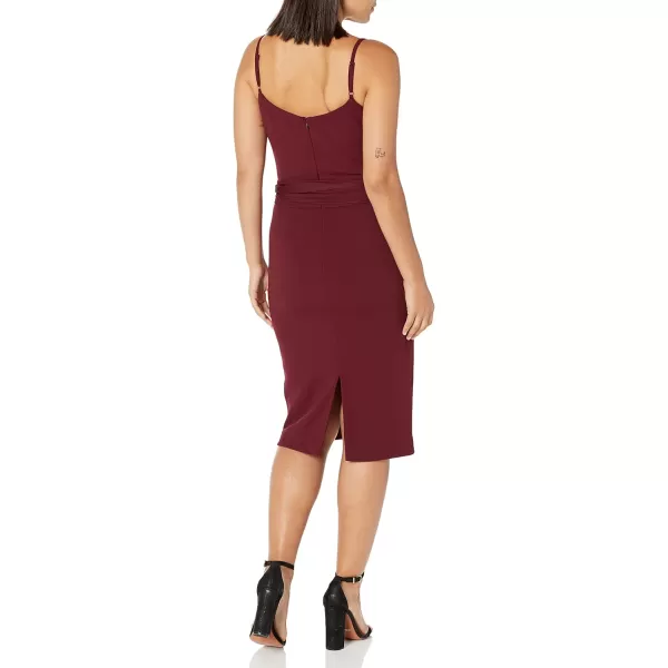 imageDress the Population Womens Veronique Bodycon Midi DressBurgundy