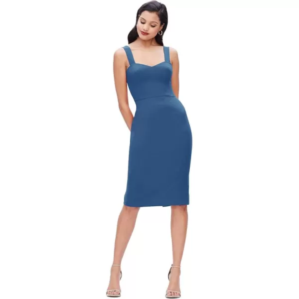 imageDress the Population Womens Nicole Sweetheart Neck Bodycon Midi DressPeacock Blue