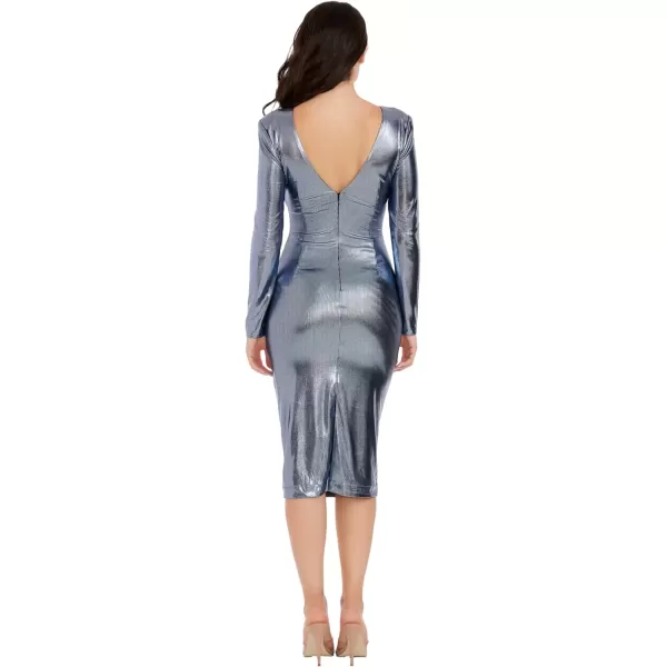 imageDress the Population Womens Emilia Bodycon Midi DressIce Blue Multi