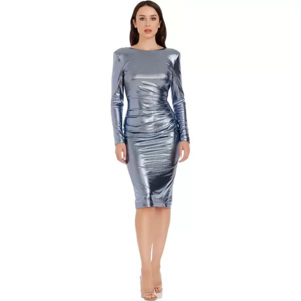imageDress the Population Womens Emilia Bodycon Midi DressIce Blue Multi