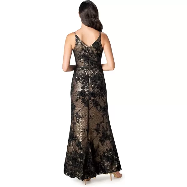 imageDress the Population Womens Sharon Bodycon Maxi DressBrushed Gold Multi