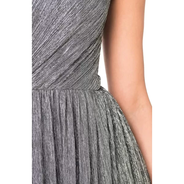 imageDress the Population Womens Kienna Fit and Flare Floor Length DressSilver