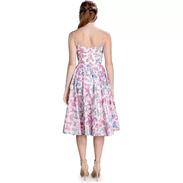 imageDress the Population Womens Meadow Fit and Flare Midi DressSoft Pink Multi