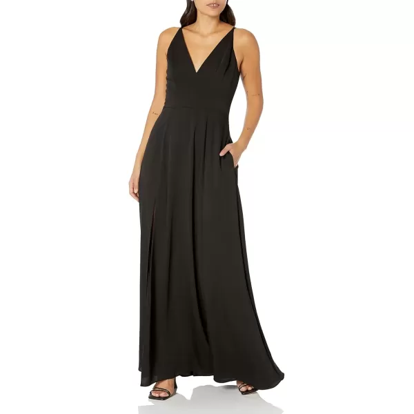 imageDress the Population Womens Parker Fit and Flare Maxi DressBlack