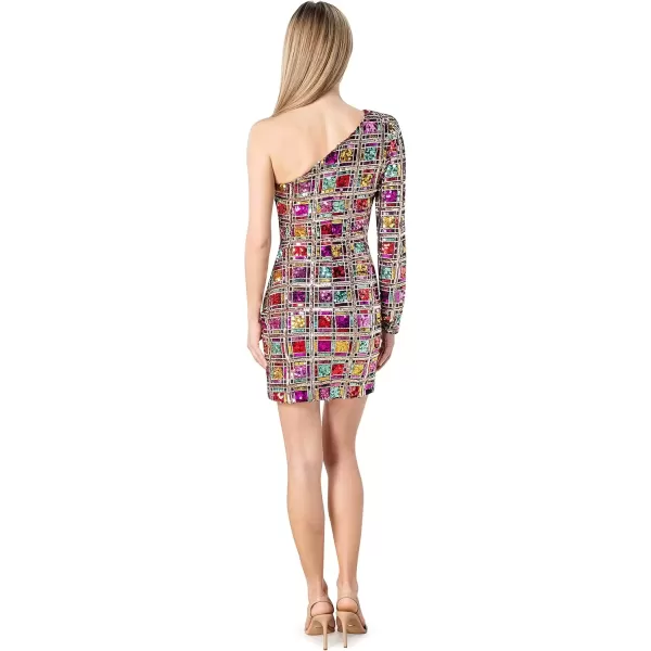 imageDress the Population Womens Serena Bodycon Mini DressFuchsia Multi
