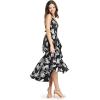 imageDress the Population Womens Delphine Fit and Flare Midi DressBlack Multi