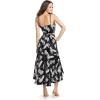 imageDress the Population Womens Delphine Fit and Flare Midi DressBlack Multi