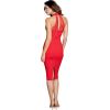 imageDress the Population Womens Eden High Neck Halter Bodycon Midi DressRouge