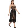 imageDress the Population Womens Kailyn Fit and Flare Midi DressBlacknude