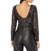imageDress the Population Womens Leia Bodycon Midi DressBlackNude